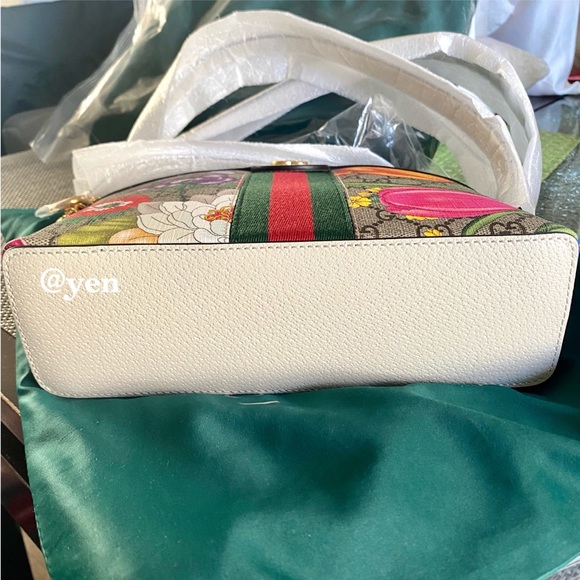 Gucci Ivory Ophidia supreme Floral crossbody bag / shoulder bag - Picture 9 of 15